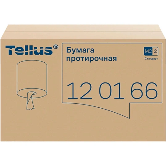 Бумага протирочная Торк/Tellus M2 1 сл. ЦВ 6рул/кор,базовая,белая 120166