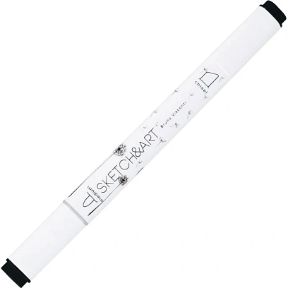 Маркер для скетчей двусторонний SKETCH&ART черный 22-0115