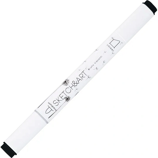 Маркер для скетчей двусторонний SKETCH&ART черный 22-0115