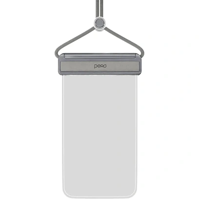 Чехол PERO влагозащитный для смартфона SB04 WATERPROOF BAG серый