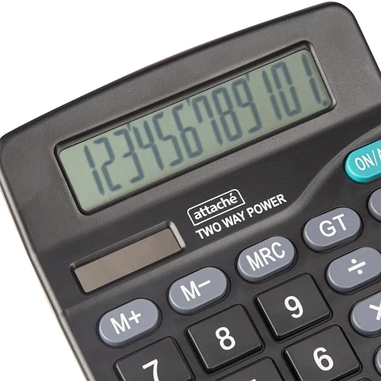 Калькулятор настольный ПОЛНОРАЗ-Й Attache ATC-555-12F12раз.дв.пит.180x145мм