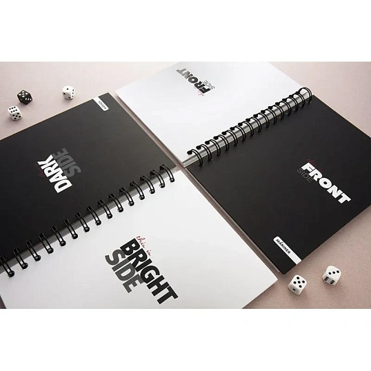 Бизнес-тетрадь All Right А5,120л, 148х205, 1 разд, FRONT, черная, 0015