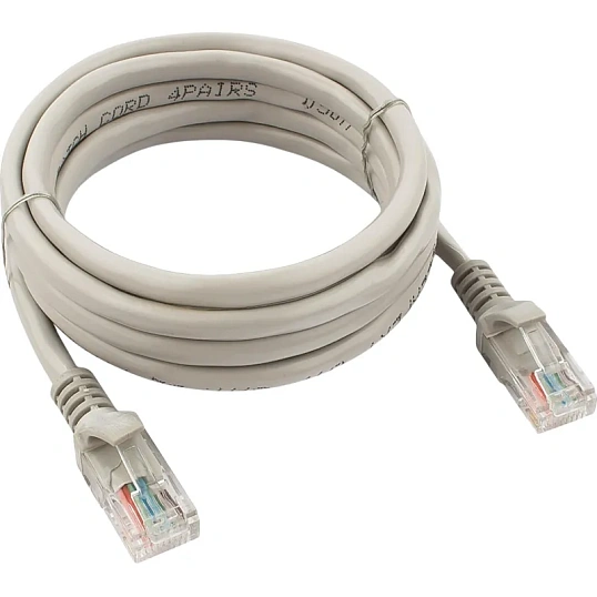 Патч-корд UTP Cablexpert PP6U-2M кат.6, 2м, серый