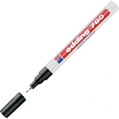 Маркер лаковый EDDING E-780/1 черный 0,8мм, мет. корп