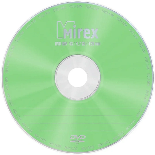 Носители информации DVD-RW, 4x, Mirex, Cake/25, UL130032A4M