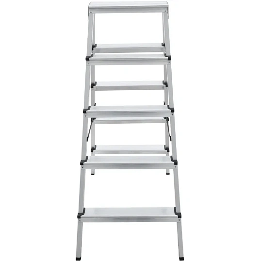 Стремянка ал. двухсторонняя Новая Высота NV 1120, 2х5 ступ. 80 мм 1120205