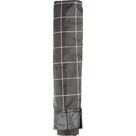 Зонт складной, механика, 10 спиц, черный в клетку, HD-HW10B(H/T)