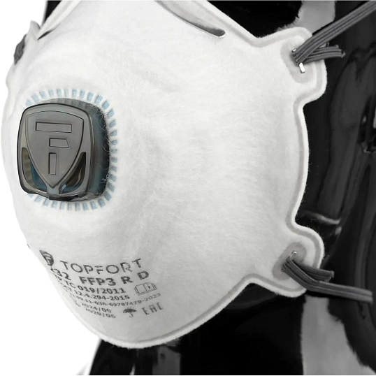Полумаска фильтрующая TOPFORT 232 с кл FFP3 до 50ПДК 5шт/уп