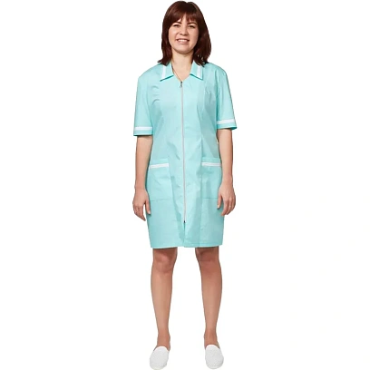 Халат для медицинского персонала м09-ХЛ св. мор.волн (р.56-58) 170-176