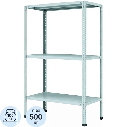Стеллаж металлический P_МС-133 с 3-мя полками 700х300х1000