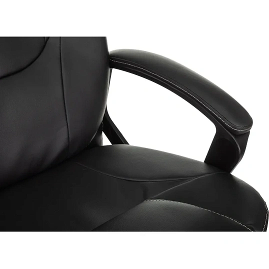Кресло VB_EChair 668 TPU/SL черный экокожа крестов.металл хром
