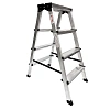 Стремянка двухсторонняя алюминиевая 4 ступени Комус    