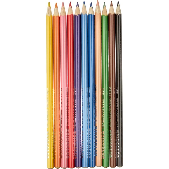 Карандаши цветные 12цв 3-гран Koh-I-Noor Triocolor 3132/12