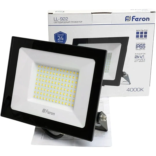 Прожектор светодиодный Feron LL-922 IP65 100W 4000K(48108)