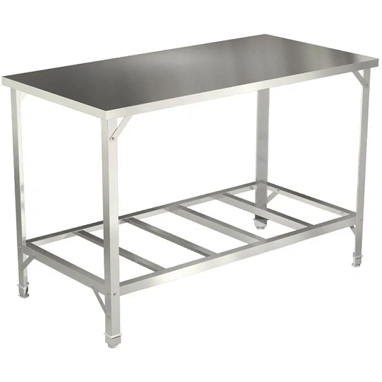 Стол производственный ТТ_СПРО-1206ц полк.решетч,1200x600x850