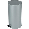 Ведро мусорное с педалью стальное, серое, 300х583мм, объем 40л