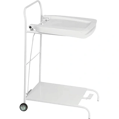 Тележка-стойка для мед.отходов с пом.пакетов, цвет белый