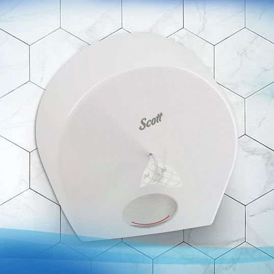 Бумага туалетная д/дисп KK Scott Controll с ЦВ 2сл белая 314м 6 рул/уп_8569