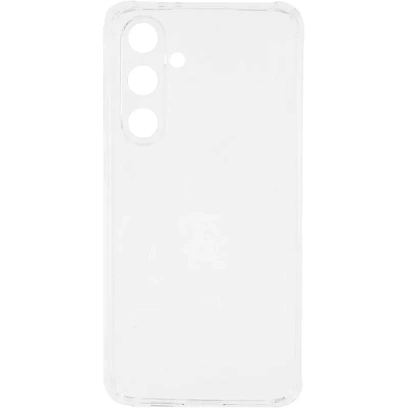 Чехол накладка PERO силикон для Samsung S24 FE прозрачный усиленный