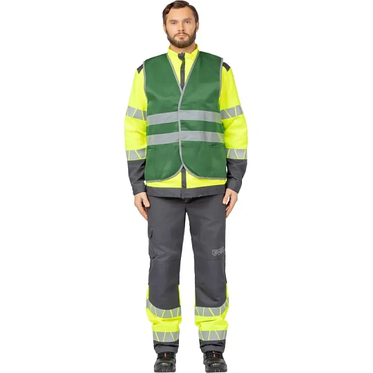 Жилет зеленый с СОП (р.3XL/60-62)