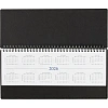 Планинг датированный 2026, черный 303х150 мм, 120 стр,АТТАСНЕ Вива