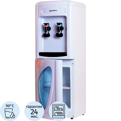 Кулер для воды Aqua Work 0.7LKR (белый), только нагрев, шкафчик 10 л