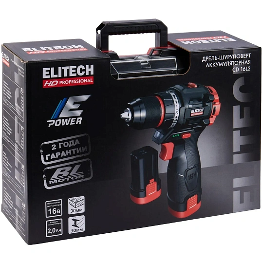 Дрель-шуруповерт ELITECH HD CD 16L2 (E2201.039.01)