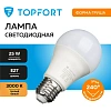 Лампа светодиодная Topfort E27 25W 3000K груша