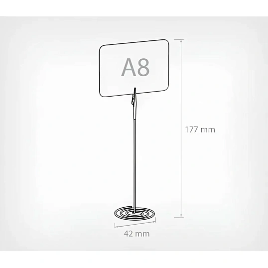 Набор держателей ценников, формат А8 (5держ.+5таблич.+1маркет)