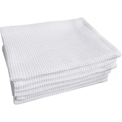 Полотенце вафельное 35х80 плотн.120гр/м2, отбелен., 10шт