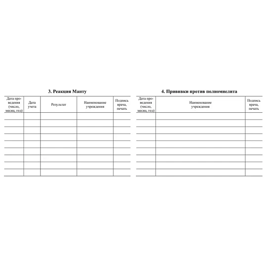 Сертификат о профилактических прививках красный А6 24л КЖ-401а 2шт/уп