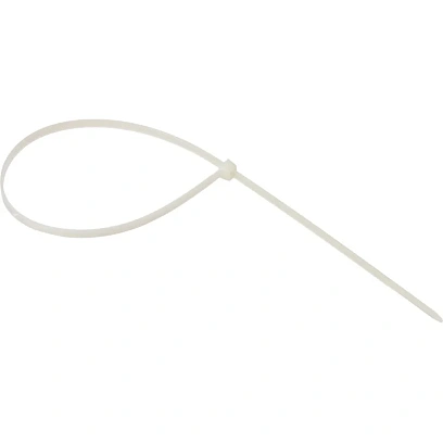 Хомут стяжка нейлоновая TOPFORT 5х400 (4,8х400 мм) белый 100 шт/уп