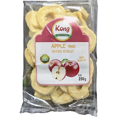 Яблоки сушеные кольца Kong 250г
