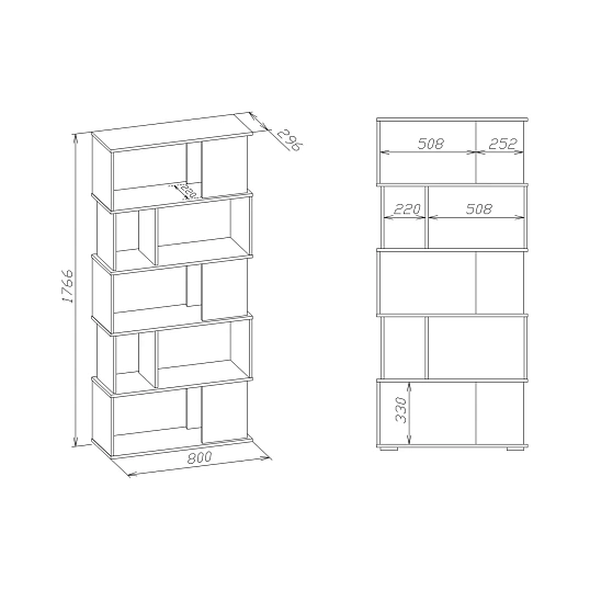 Стеллаж Сокол СТ-12  Дуб сонома/белый