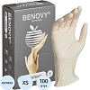 Перчатки латекс, н/с,н/о,текстур беж/натур Benovy (XS) 50 п/уп