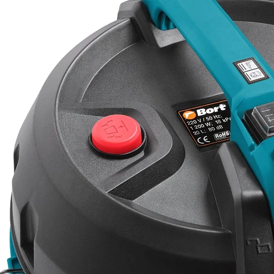 Пылесос строительный BORT BSS-1220 BLACK, 20 л (93412598)