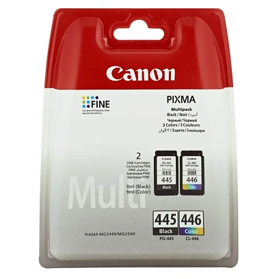 Картридж струйный Canon PG-445/CL-446(8283B004/008) чер/цв дляMG2440(2ш/уп)