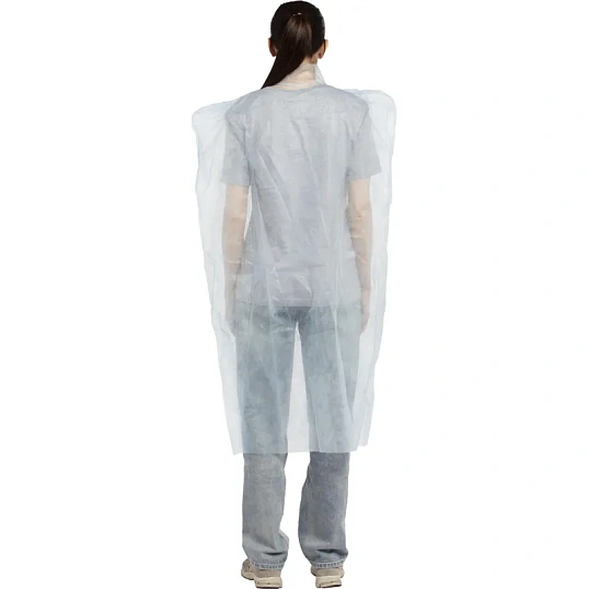 Накидка для посетителя, р.110х160см, пл.20 г, цвет голубой, 10шт/уп