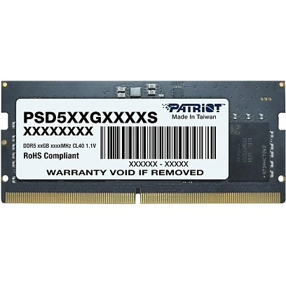 Модуль памяти Patriot SL DDR5 SO-DIMM 16GB 4800Мгц (PSD516G480081S)