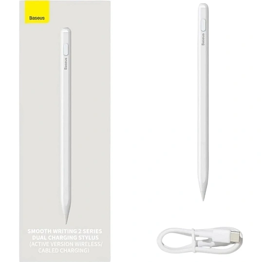 Стилус Baseus (P80015804213-00)Smooth Writing 2 S, Dual Charg Moon White