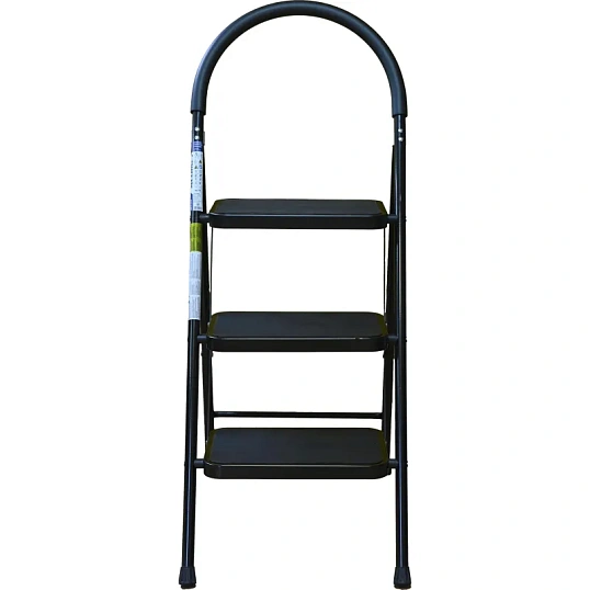 Стремянка Алюмет с широкими ступенями стальная, 3 ступени МСН203