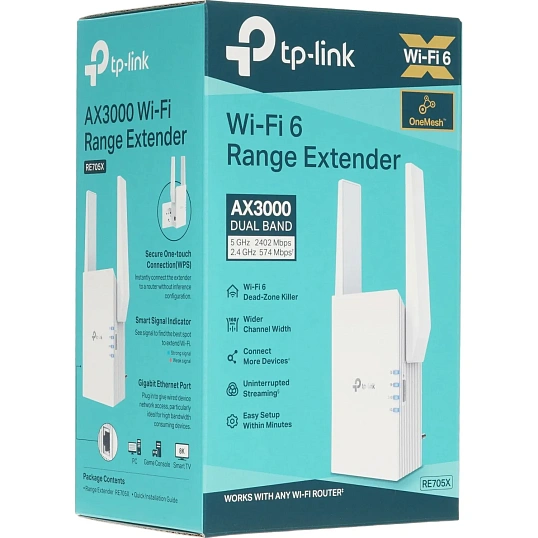 Усилитель сигнала Wi-Fi TP-Link RE705X AX3000 Wi-Fi 6