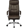 Кресло BN_Fc_Руководителя Echair-534 TL кожа коричневая, хром