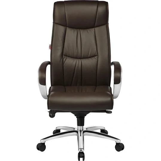 Кресло BN_Fc_Руководителя Echair-534 TL кожа коричневая, хром