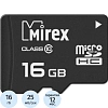 Карта памяти Mirex microSDHC 16Gb (class 10), шт (13612-MC10SD16)