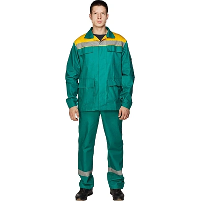 Костюм лет муж (куртка, бр) л05 зелен 88-92/170-176 (Арсенал-СП)