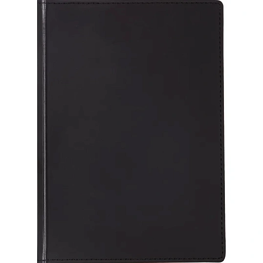 Ежедневник недатированный А5+, 136л, VELVET черный  3-115/04