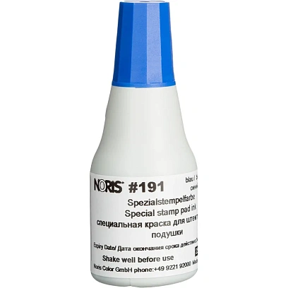 Краска штемпельная универс. 191А,син.д/глянц.бум.,мет.,пласт. 25мл Германия