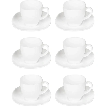 Набор чайный БЭЙСИК белый 12пр 220мл