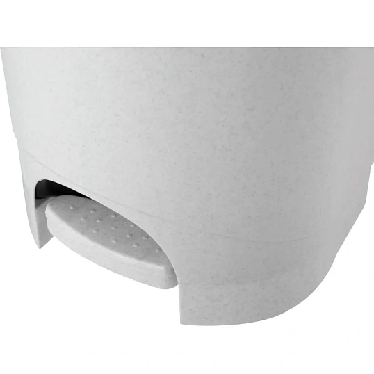 Ведро мусорное с педалью 19л пластиковое, мрамор